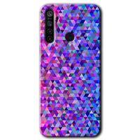 MRCİLETİSİM Realme 6i Kılıf HD Desen Baskılı Arka Kapak + Temperli Cam - Pixel Mozaik
