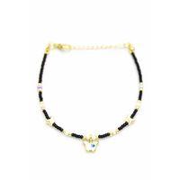 Kelebek Boncuk Bileklik - Siyah