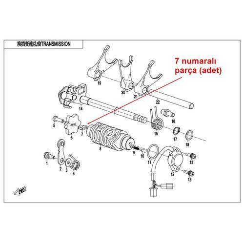 CF MOTO Cf Moto Nk 250 İğneli Rulman (Sekromeç Çivisi) 3-9,70 Mm Orj