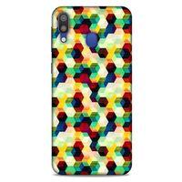 Geometrix 57 Samsung Galaxy M20 Kılıf Silikon Kapak