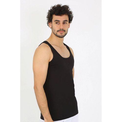 Erkek Penye Siyah Atlet