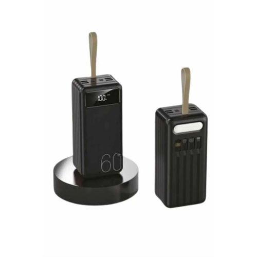 Powerbank 60.000 Mah Taşınabilir Şarj Hızlı El Fenerli Dijital Göstergeli