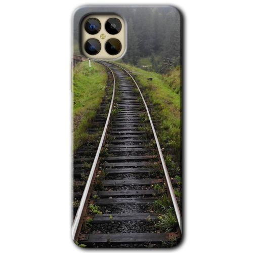 Omix X600 Kılıf HD Desen Baskılı Arka Kapak - Tren Yolu