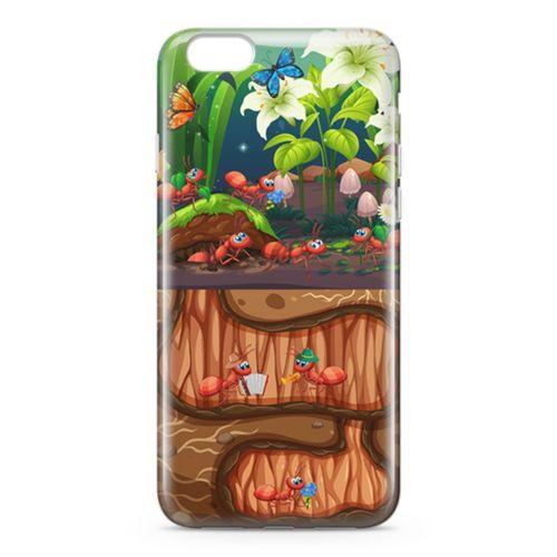 Apple iPhone 6 Plus - 6S Plus Kılıf Karınca Yuvası Arka Kapak Koruma Desenli Full Koruyucu