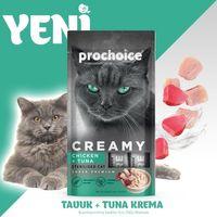 ProChoice Creamy Tavuklu ve Ton Balıklı Krema Kedi Ödülü 4x15 Gr