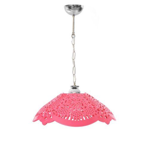 Fuşya Akrilik Avize Soft Pembe Modern Aydınlatma 35x35x12 cm