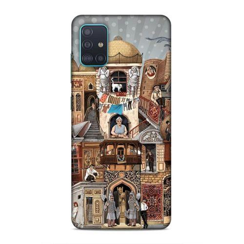 Samsung Galaxy A51 Uyumlu Kılıf Azarbaijan (49) Ultra Silikon Kılıf Şehir Simgeleri