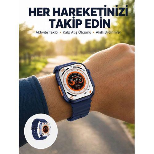 Ultra Akıllı Saat 2 05 İnç Büyük Ekran Bluetooth Aramalı Ip67 Yeni Nesil