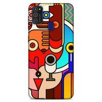 Lopard Samsung Galaxy M21 Uyumlu Kılıf Soyut Sanat (8) Desenli Baskılı Kılıf