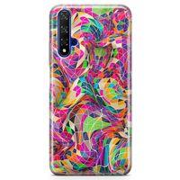 Honor View 20 Kılıf Renkli Prizmalar 3d Arka Kapak Koruma Desenli Full Koruyucu