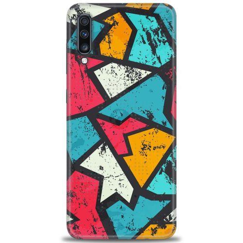 Samsung Galaxy A70 Kılıf HD Baskılı Kılıf - Grafiti + Tam Ekran Koruyucu