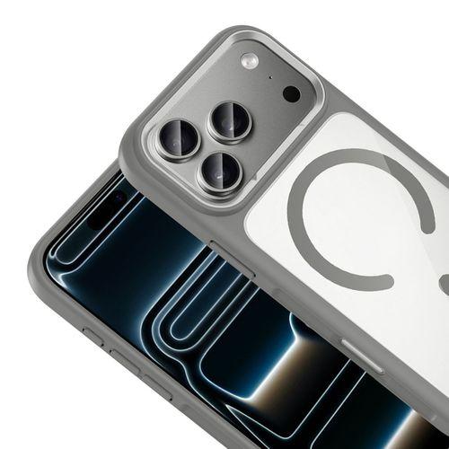 Apple iPhone 17 Pro Max Kılıf M-Safe Şarj Özellikli Metal Kamera Çerçeveli Zore Tiko Kapak