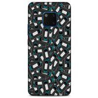 Retro (26) Desen Tpu Silikon Kılıf Renkli Huawei Mate 20 Pro Kılıf