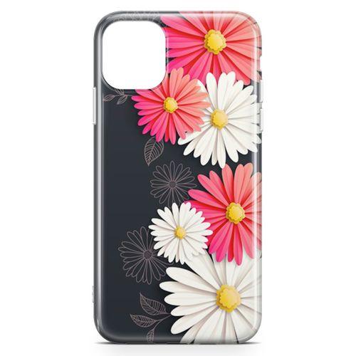 Apple iPhone 11 Pro Max Kılıf Papatyalar Acarken Arka Kapak Koruma Desenli Full Koruyucu