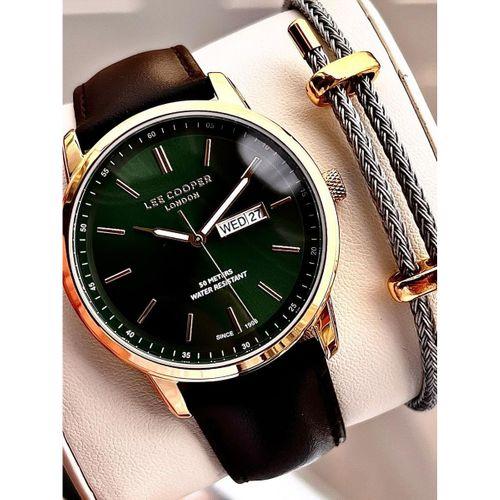 Lee Cooper İtalyan Tasarım Bileklik Hediyeli 2 Yıl Garantili 5 Atm Erkek Kol Saati ELC.08235.172