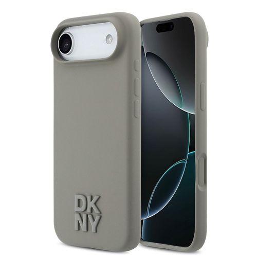 Apple iPhone 17 Air Kılıf DKNY Orjinal Lisanslı M-safe Şarj Özellikli Metal Logolu Silikon Kapak