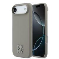 Apple iPhone 17 Air Kılıf DKNY Orjinal Lisanslı M-safe Şarj Özellikli Metal Logolu Silikon Kapak