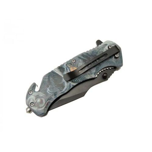 Kurtarma Çakısı 21,5 Cm Yarı Otomatik , Kemerlikli