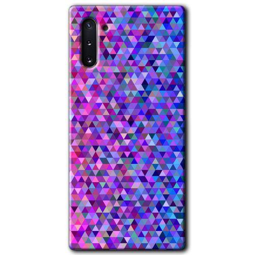 Galaxy Note 10 Kılıf HD Desen Baskılı Arka Kapak - Pixel Mozaik + Kırılmaz Cam