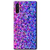Galaxy Note 10 Kılıf HD Desen Baskılı Arka Kapak - Pixel Mozaik + Kırılmaz Cam