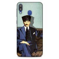 Samsung Galaxy M20 Kılıf Atatürk (48) Bumper Kılıf Yeşil Duvar