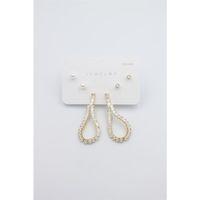 Çoklu Set Küpe - Altın