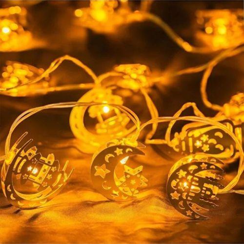 Ramazan Temalı Karışık Figürlü Dekoratif LED Işık 2 Metre