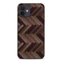 Lopard Apple iPhone 12 Uyumlu Kılıf Wood'X (33) Hybrid Kılıf Baskılı
