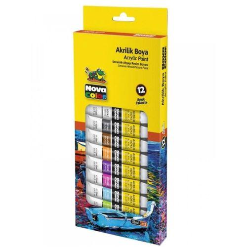 Nova Color Akrilik Boya Tüp 12Ml 12Li