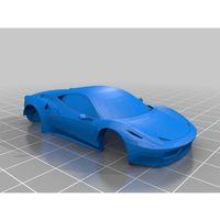Ferrari 458 Italia HO Slot Araba Gövdesi (Bu ürün Sadece Plastik parçadır - Almadan Önce Soru Sorabilirsiniz)