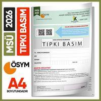 2026 MSÜ ÖSYM Tıpkı Basım Çıkmış Soru Deneme Kitapçığı PDF/Video Çözümlü Türkiye Geneli