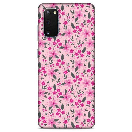 Samsung Galaxy S20 Uyumlu Kılıf Pembe Delisi (4) Koruma Kılıfı Çiçekli