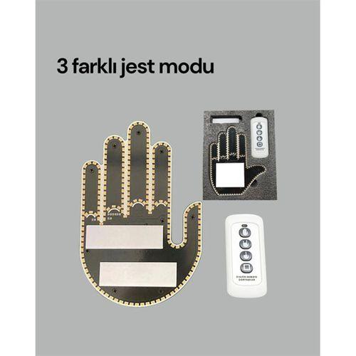 Yüksek Görünürlüklü Otomobil Jest Işığı – 3 Modlu Led Arka Cam Aksesuarı, Pratik Ve Eğlenceli