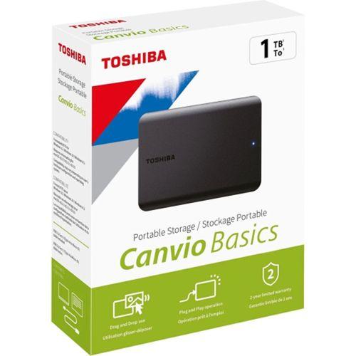 TOSHIBA HDTB510EK3AA, Canvio Basic, 1TB, 2.5’’ USB 3.2, Taşınabilir, Harici HDD, (Black)