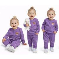 6/24 Ay Ayıcıklı Penye Bebek Takımı