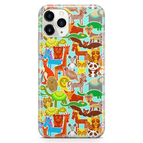 Apple iPhone 11 Pro Kılıf Şirin Hayvanlar Arka Kapak Koruma Desenli Full Koruyucu