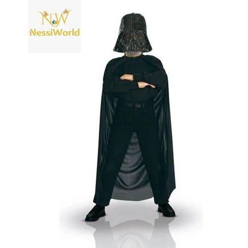 Çocuk Boy Yıldız Savaşları Darth Vader Maskesi ve 90 cm Pelerin Seti Siyah