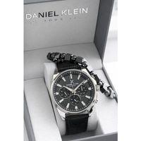 Daniel Klein Erkek Kol Saati 30 Metre Suya Dayanıklı Deri Kordon + Bileklik Hediyeli VS.BLKT.0823