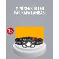 Şarj Edilebilir Led Far Hareket Sensörlü 5 Modlu Outdoor