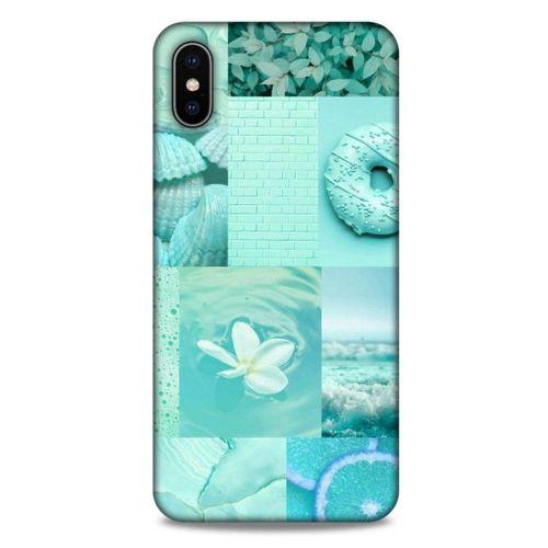 Apple iPhone XS Max Uyumlu Kılıf Yeşil Delisi (36) Glitter Kılıf Tropikal orman yeşili