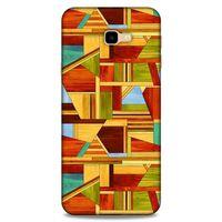 Lopard Samsung Galaxy J4 Plus Uyumlu Kılıf Wood'X (46) Core Armor Kılıf Desenli