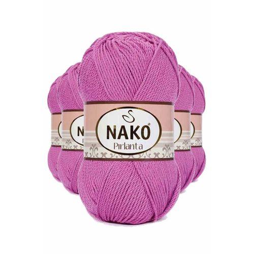 5 Adet Pırlanta Amigurumi El Örgü İpi Yünü Gül 1249