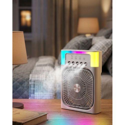 Mini Klima Fan Su Hazneli Usb Şarjlı Sessiz Masaüstü Soğutucu