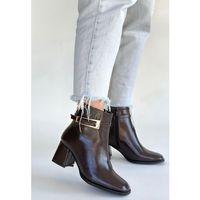 Rivav Acı Kahve Rugan Topuklu Bot