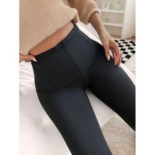 Kadın Yüksek Bel önden Fermuarlı Dalgıç Tayt