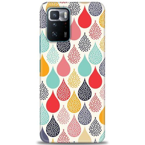 Xiaomi Poco X3 GT Kılıf HD Baskılı Kılıf - Renk Damlaları + Tam Ekran Koruyucu