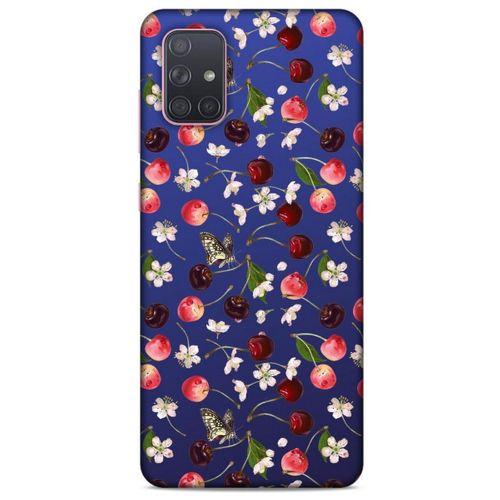 Frutix Kiraz 02 Samsung Galaxy A71 Kılıf Desenli Silikon