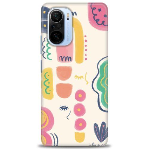 Xiaomi Poco F3 Kılıf HD Baskılı Kılıf - Çizim + Tam Ekran Koruyucu