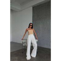 Üç Düğme Detayli Palazzo Pantolon