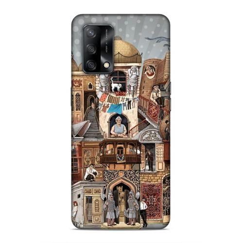 Oppo A74 4G Uyumlu Kılıf Azarbaijan (49) Ultra Silikon Kılıf Şehir Simgeleri